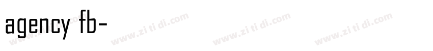 agency fb字体转换